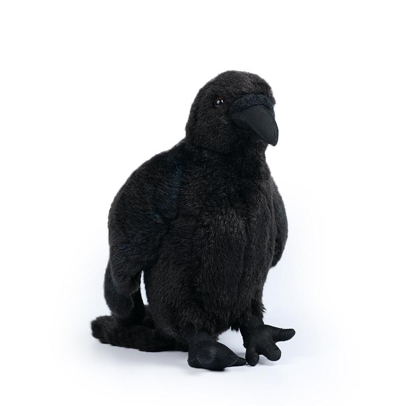 New Doll Creative Simulation Cute Animal Black Crow Plush Doll Doll чёрный