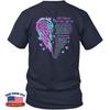 Printed On Back Angel Wings Moment You Left Me My Guardian Unisex Shirt