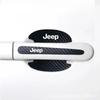 Car Emblem Badge Door Handle Anti-scratch Sticker for Jeep Liberty Patriot Wrangler JK Renegade Compass Grand Cherokee Rubicon AKY1