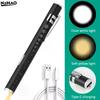5000K Mini Nursing Flashlight USB Rechargeable Handy Pen Light LED Torch Lamp With Stainless Steel Clip Pocket Led Flashlight