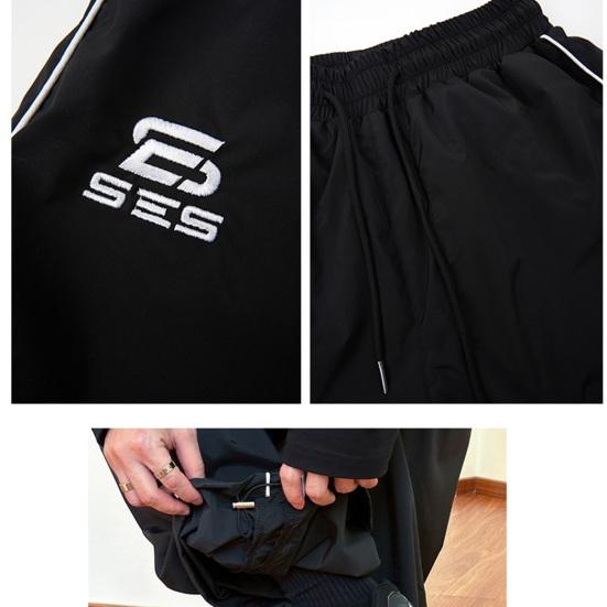 Pantalon de sport,Pantalon de survêtement à jambes larges pour