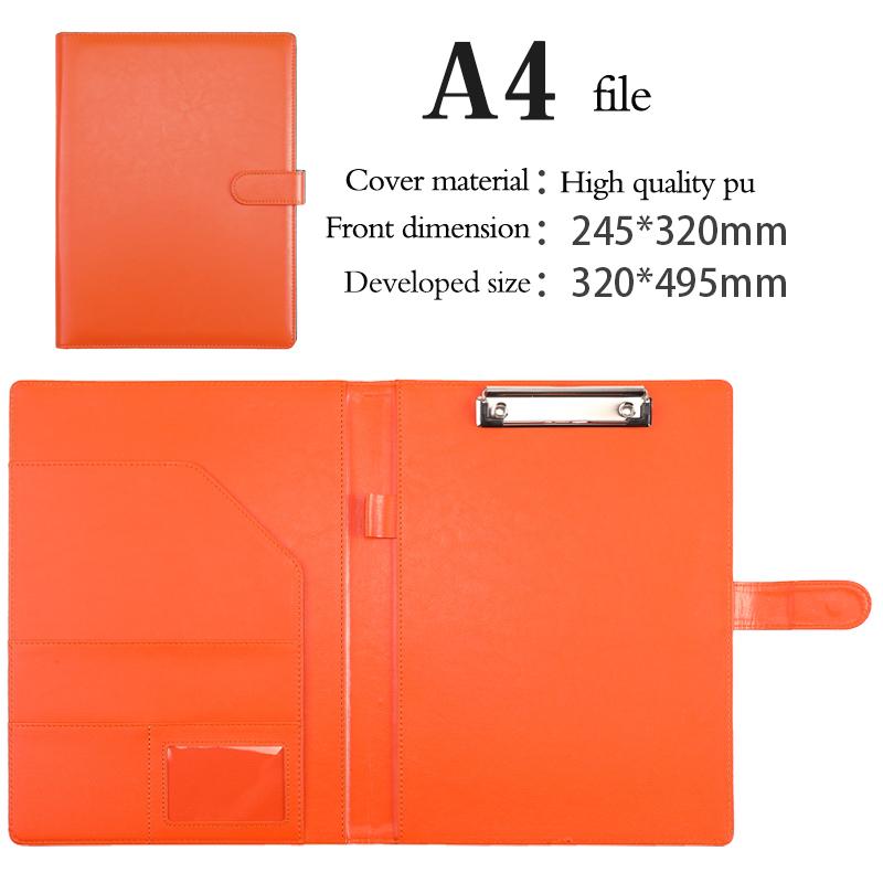 Yiyanyiyu A4 Conference Organiser Mixed Color PU Leather Document File Ring Binder Folder Model Jy202312