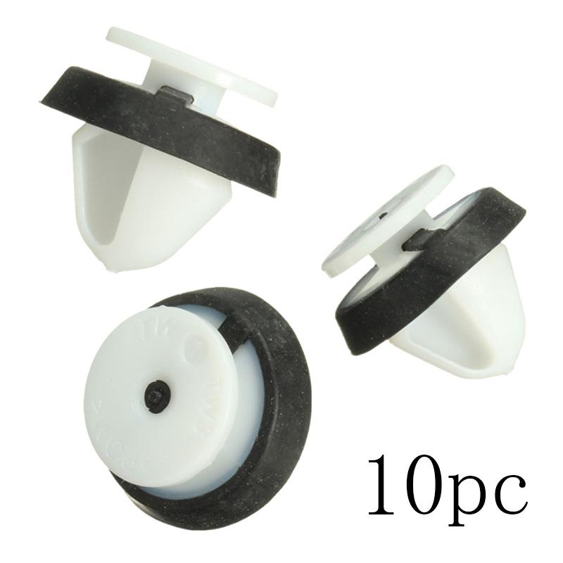 

10 шт. крепеж для автомобильных украшений, зажим для внутренней дверной панели, пряжка, заклепка, фиксированный бампер, резиновый уплотнитель, подходит для Peugeot 207 807