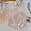 Summer Ice Silk Seamless Thin Mid-waist Ultra-thin Large Size Underwear Breathable Hip-covering Quick-drying Briefs