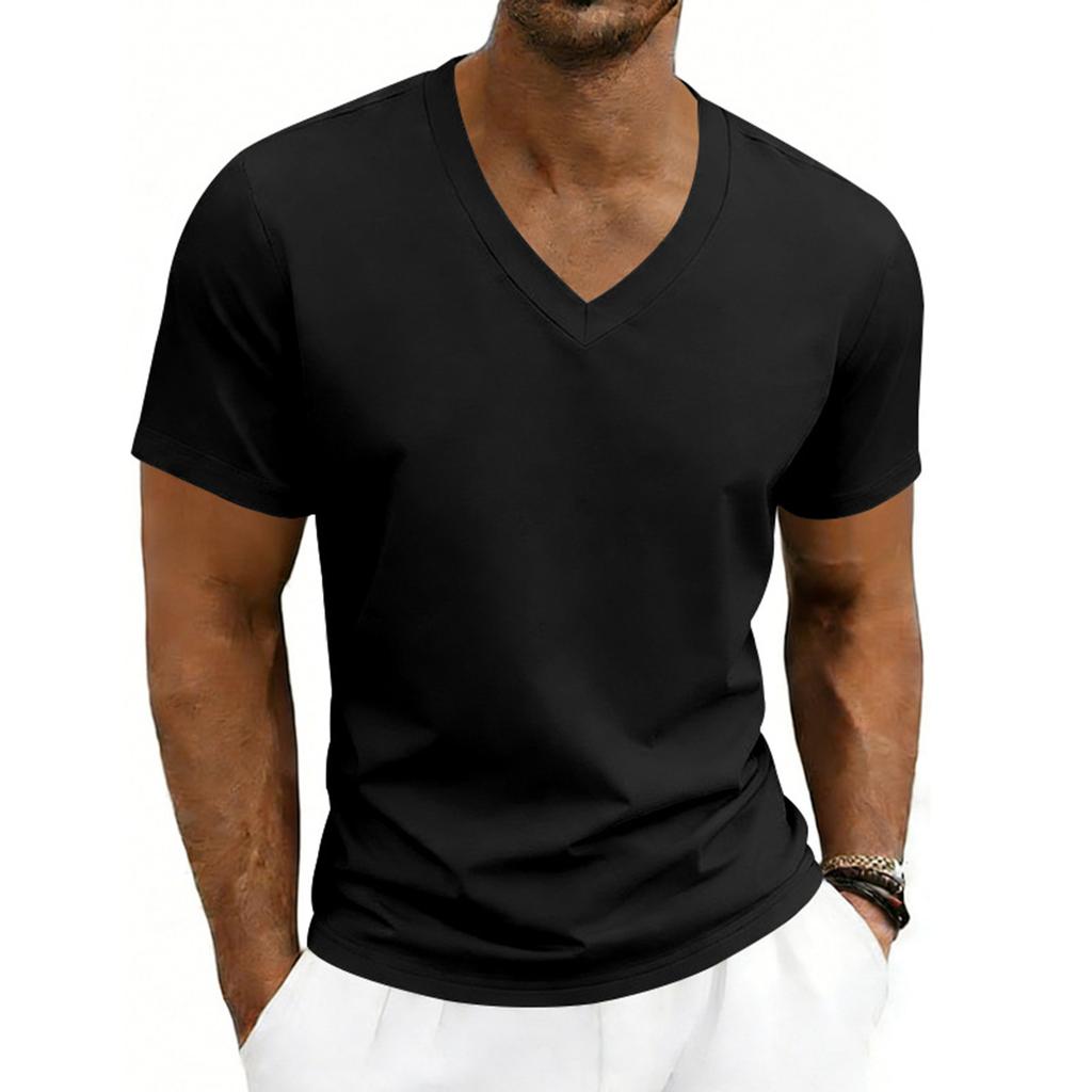 Men's Summer T-Shirt  Breathable  Casual Loose-fitting Short-sleeved