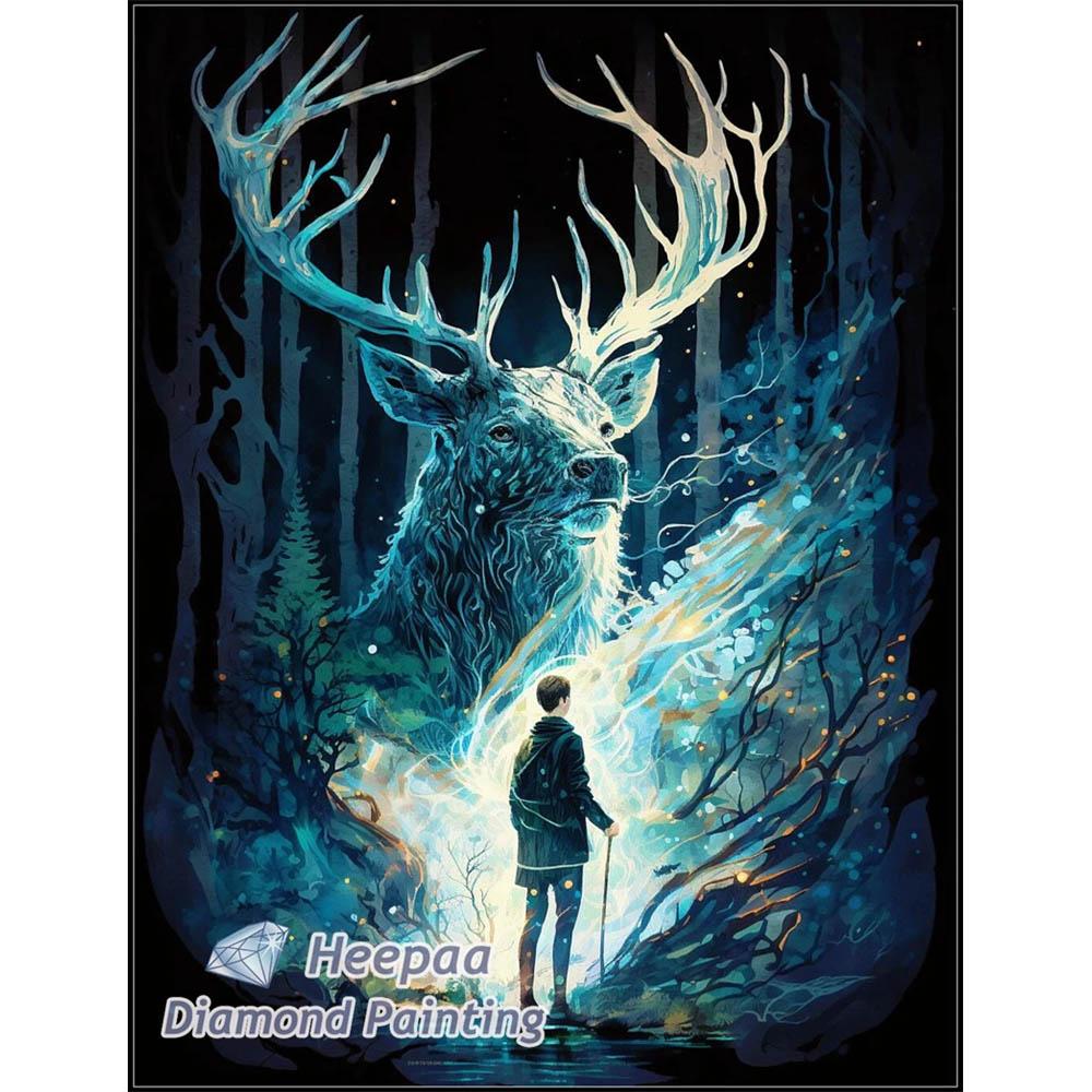 Harry P-Potter and Elk Deer Cartoon Diamond Painting Kits Photo Art 5d Diy Full Drills Mosaic Cross Stitch Embroidery Home Decor