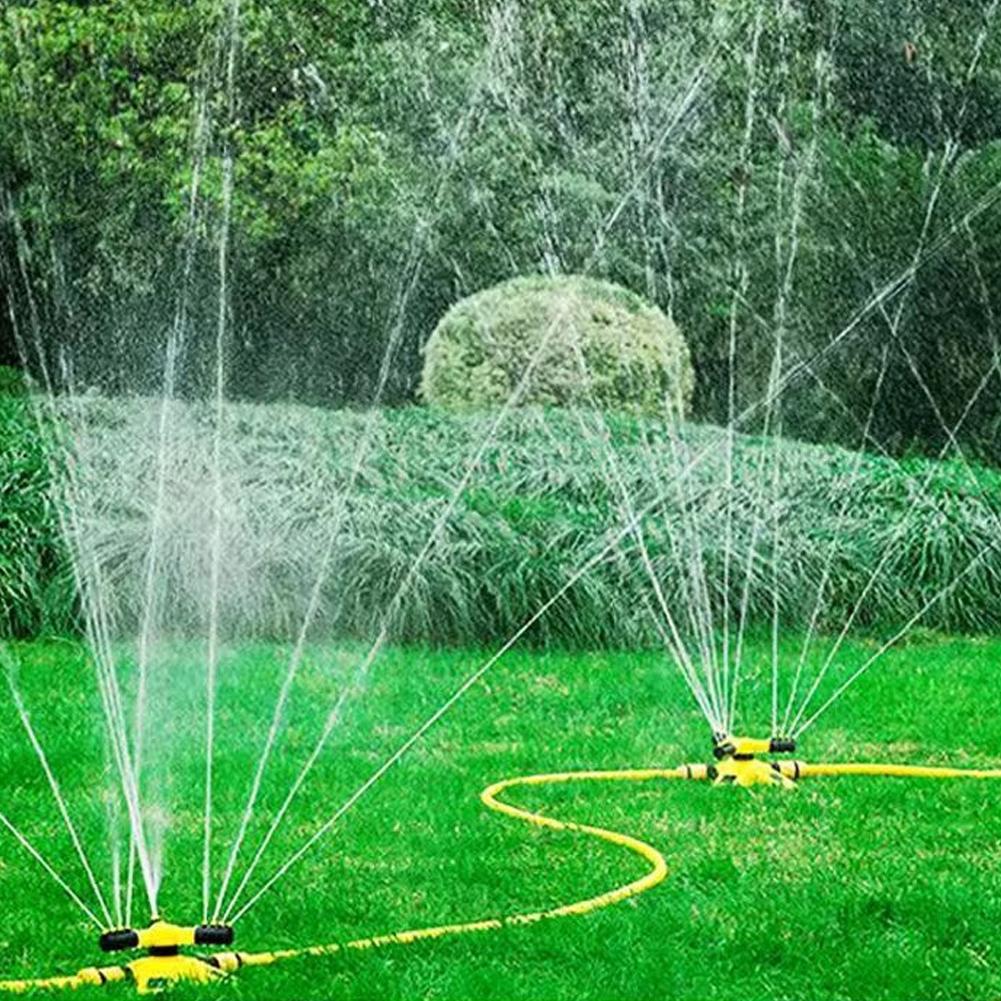 360° Automatic Rotating Sprinkler Three-way Garden Nursery Irrigation Sprinkler Waterer For Yard Lawn Irrigation Accessories