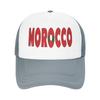Unisex Women Morocco Flag Map Trucker Hat Vintage Mesh Baseball Cap Snapback Caps  Hats Sun Caps Adjustable Golf Hats Summer