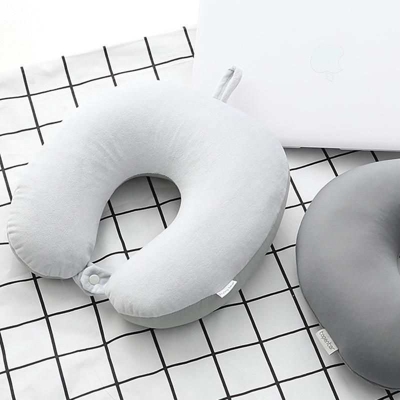 Foam Particle U-Shaped Travel Neck Pillow with Logo Printing