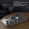 Aluminum Magnetic Luminous Hollow Rimless Bumper Stand Case for iPhone 17 Pro Max / 17 Pro / Air Metal Wireless Charging Cover