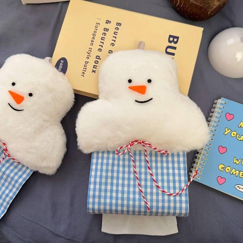 Wall Mounted Tissue Bag Snowman Tissue Hanger Cute Tissue Holder
