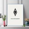 Geometric Letter B 100% Round Full Drill 5D DIY Diamond Painting Embroidery Cross Stitch Rhinestone Decor