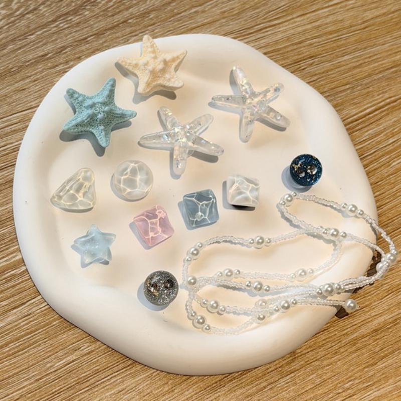 Cartoon Ocean Hole Shoe Charms Fashion Pearl Chain Shoe Buckle Cute Shell DIY Shoes Decoration Removable Sandal Accessories