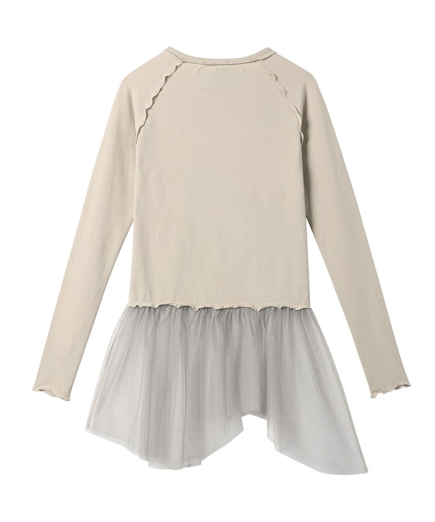 The Vinyl House Mixed Ballerina One Piece (W) Beige