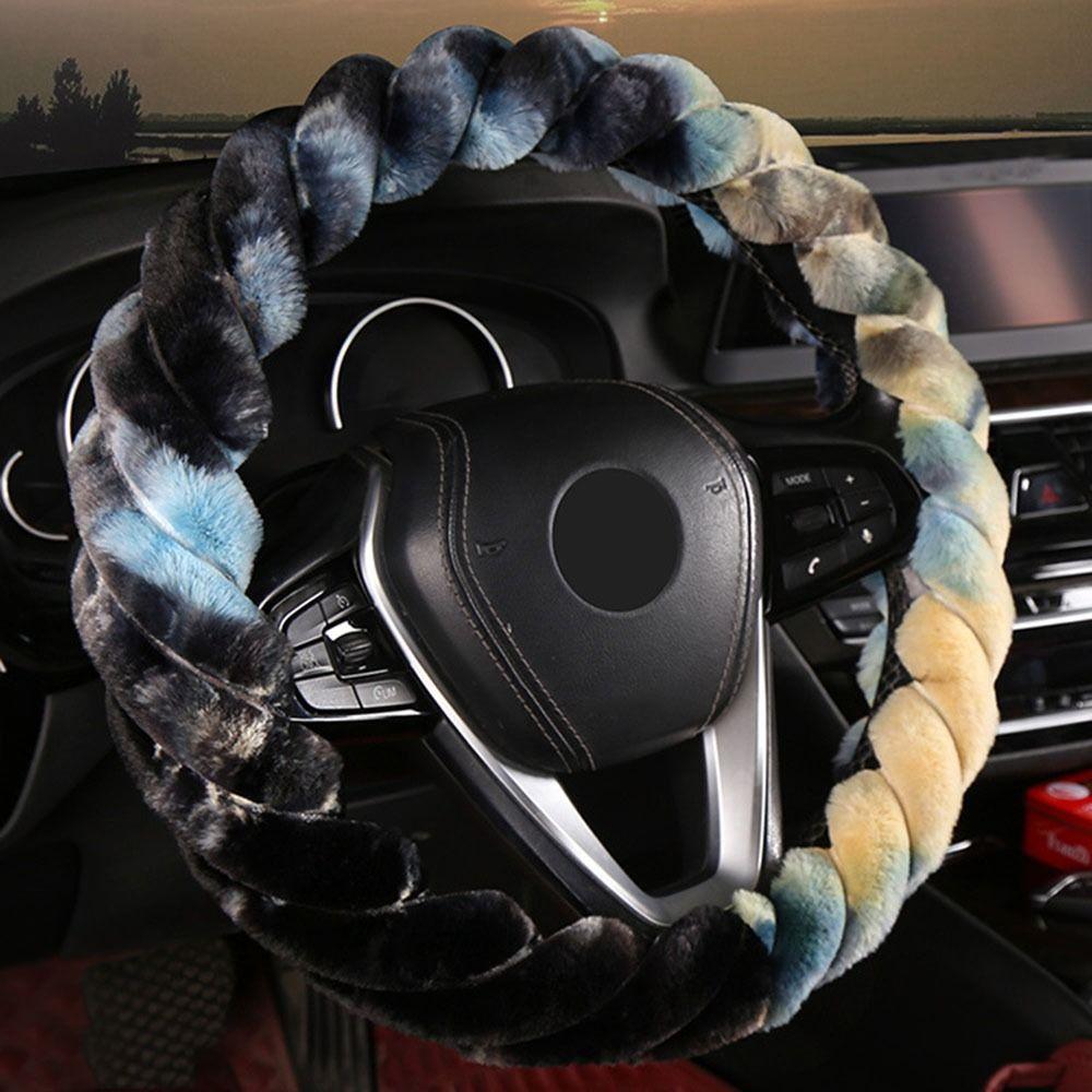 Anti-slip Steer Wheel Protector Cover Plush Steering Wheel Sleeve Car Steering Wheel Cover  Unisex