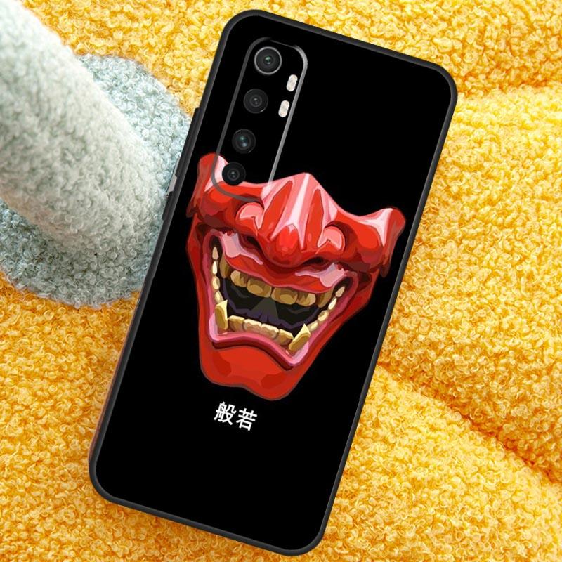 Japanese Oni Hannya Demon Mask Case For Xiaomi 15 Ultra 14 13T 14T 15T 17 Pro Max  Cover For POCO X7 Pro X5 X6 F5 F6 F7 F8