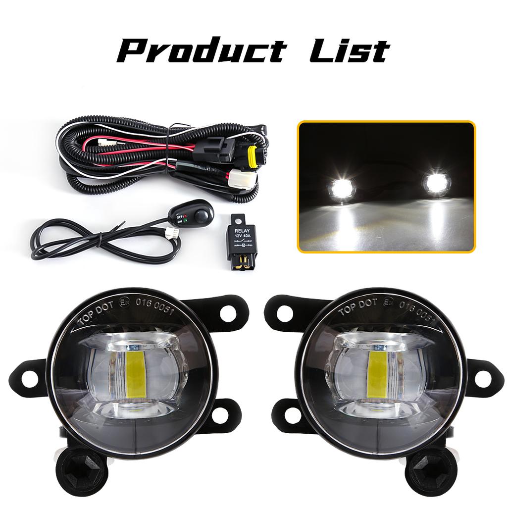 LED Fog Lamp For Ford Bronco Sport   Ranger Raptor   2024 ESCAPE  2024 DRL Headlights Foglight White Yellow
