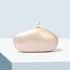 Acrylic Oval Big Ball Shell Clutch Bag For Women Elegant Pearl Decoration Modern Novelty Shaped Evening Bag Chain Purse Handbags
