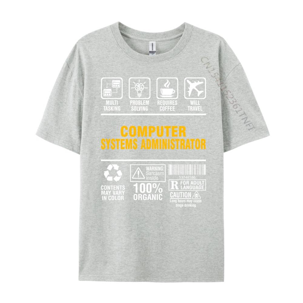 Multitasking Coffee Lover Computer Systems Administrator Luxury T Shirt Unisex High Quality Youth Streetwear Unisex Gothic Style