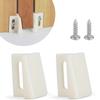Side Jamb Mount Plastic Door Bottom Guide AntiScratch Design For Carpeted Space Easy Horizontal Adjustment 10Pieces