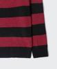 MUSINSA STANDARD 90S Grunge Stripe Crew Neck Knit [Red/Black]