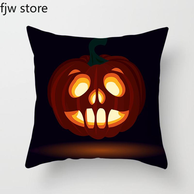Halloween Decorative Pillowcase Home Decor Bedroom Living Room Sofa Cushion Cover Party Decoration Pumpkin Ghost Face
