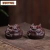 80ml Yixing Purple Clay Head Of The Dragon Teacup Ancient Tea Bowl Cute Cup Tea-tasting Smelling Cup Chazhan Master Cups Cha