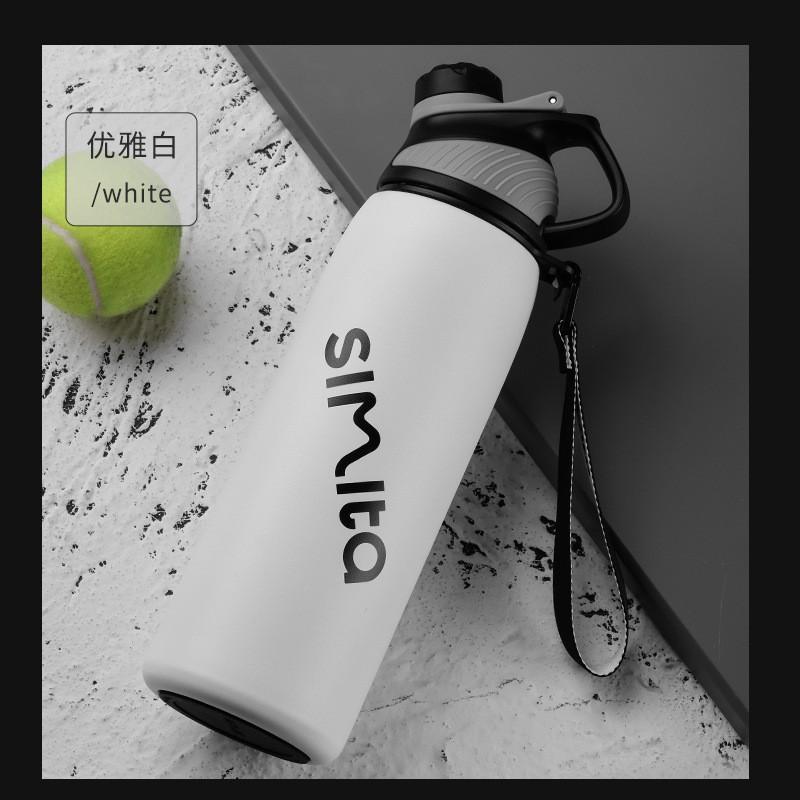 316 Stainless Steel Vacuum Insulated Sports Water Bottle 800ml Leakproof Outdoor Travel Hydration Flask Hiking Gym Camping