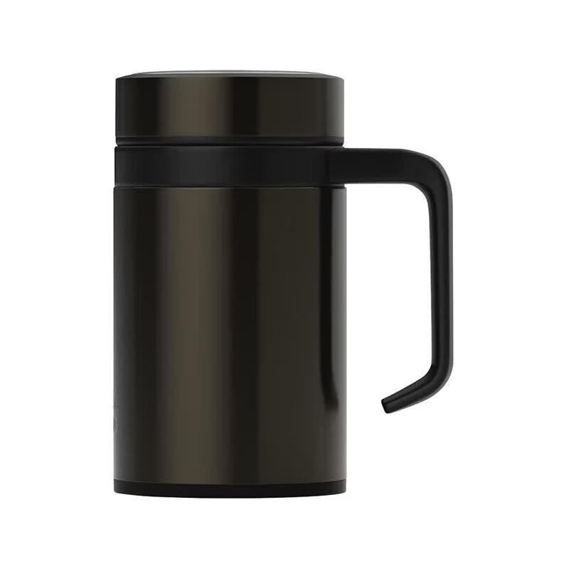 WANXIANG Insulated Ceramic Coffee Mug with Handle