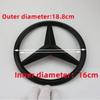 WVQ5   18.8cm Emblem for Mercedes Benz W205 W210 W204 W211 W212 W213 C E Class GLA GLK GLC GLE Car Front Grille Cover Badge Accessories