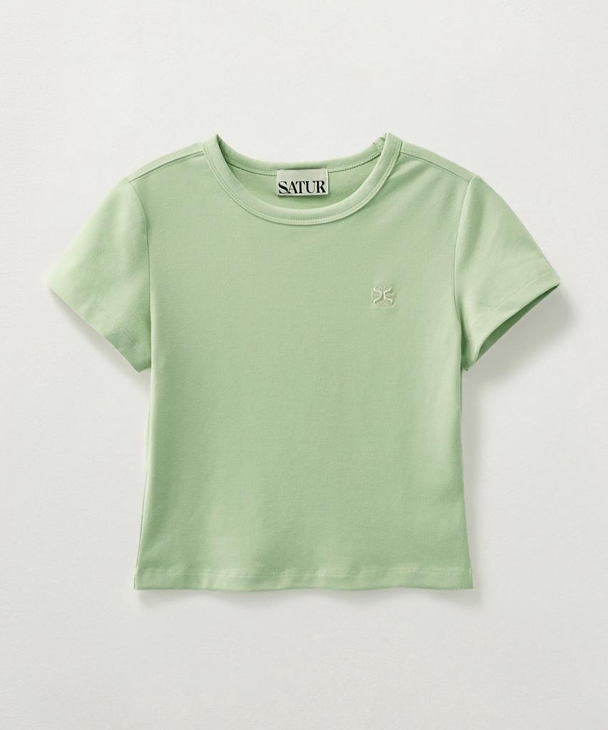 Seteo (W) Essential Basic Logo Short Sleeve T-Shirt Mint