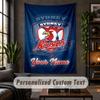 Personalized Wall Tapestry,Sydney Roosters Custom Text, Soft Fabric Wall Art For Indoor Decoration