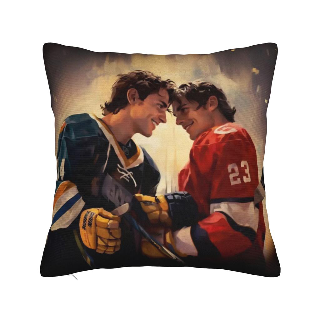Shane Hollander & Ilya Rozanov Pillowcase Cushion Cover Decorative Heated Rivalry Throw Pillow Case Cover Home Zippered 40*40cm