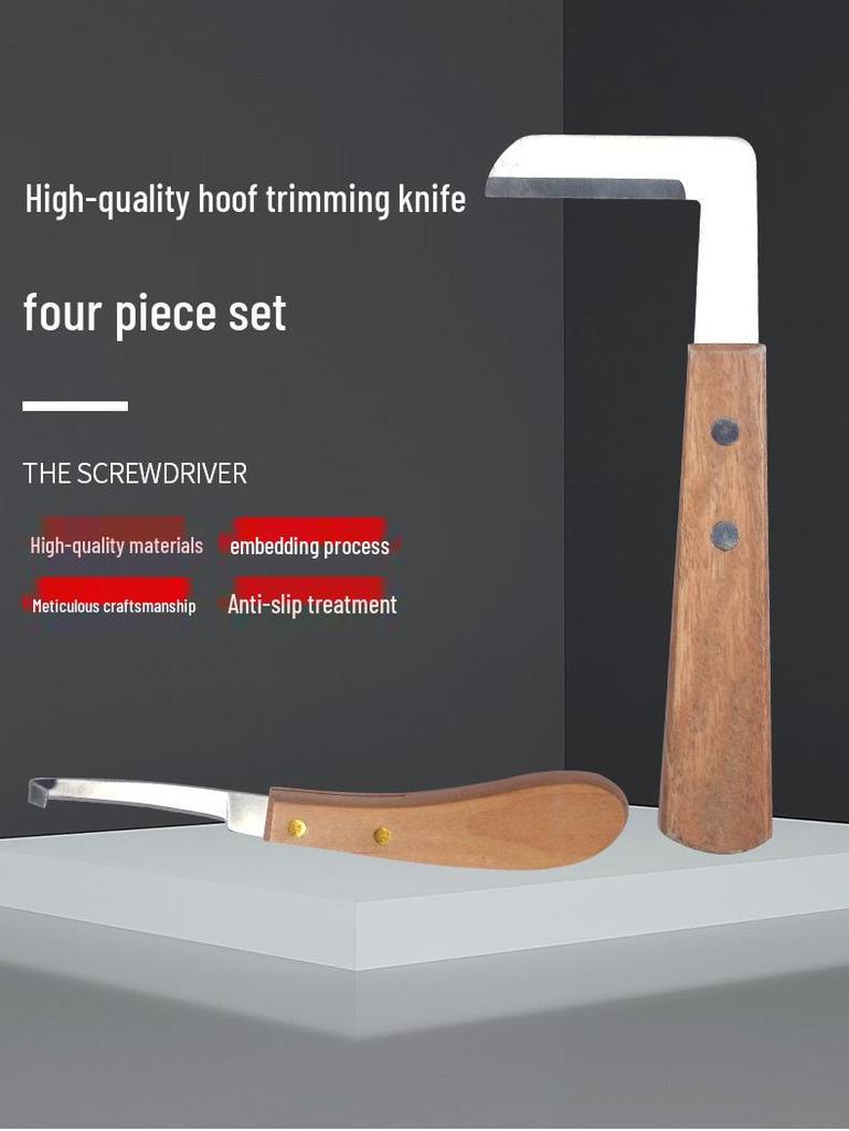 Bulk Discount Cattle & Horse Hoof Trimming Knives – Left/Right Hand Straight Knives for Dairy Cows