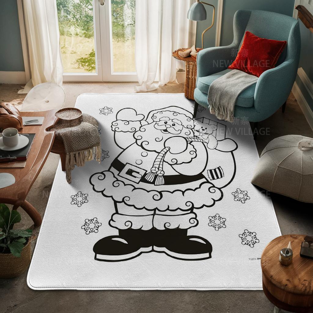 Dywanik wejściowy do domu Mata pod drzwi do domu Salon Łazienka Mata pod stopy łazienkowa antypoślizgowa chłonna dywaniki kąpielowe Wesołych Świąt zima