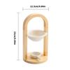 Portacandele a lumino in ceramica, Bruciatori a olio per olio profumato, Scaldacera a lumino Decorazione Camera da letto, Arredamento Soggiorno