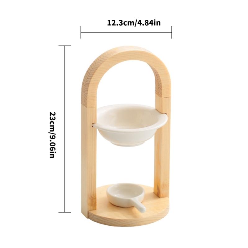 Portacandele a lumino in ceramica, Bruciatori a olio per olio profumato, Scaldacera a lumino Decorazione Camera da letto, Arredamento Soggiorno