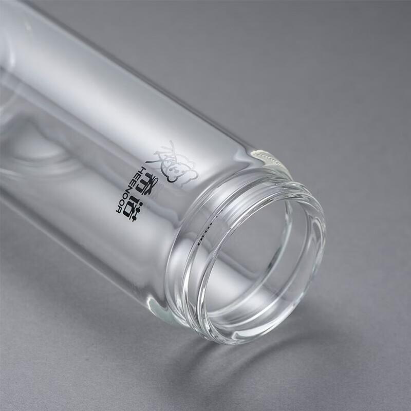 Heenoor Portable Single Layer Borosilicate Glass Tea Cup
