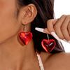 Fresh Peach Heart Drop Earrings…