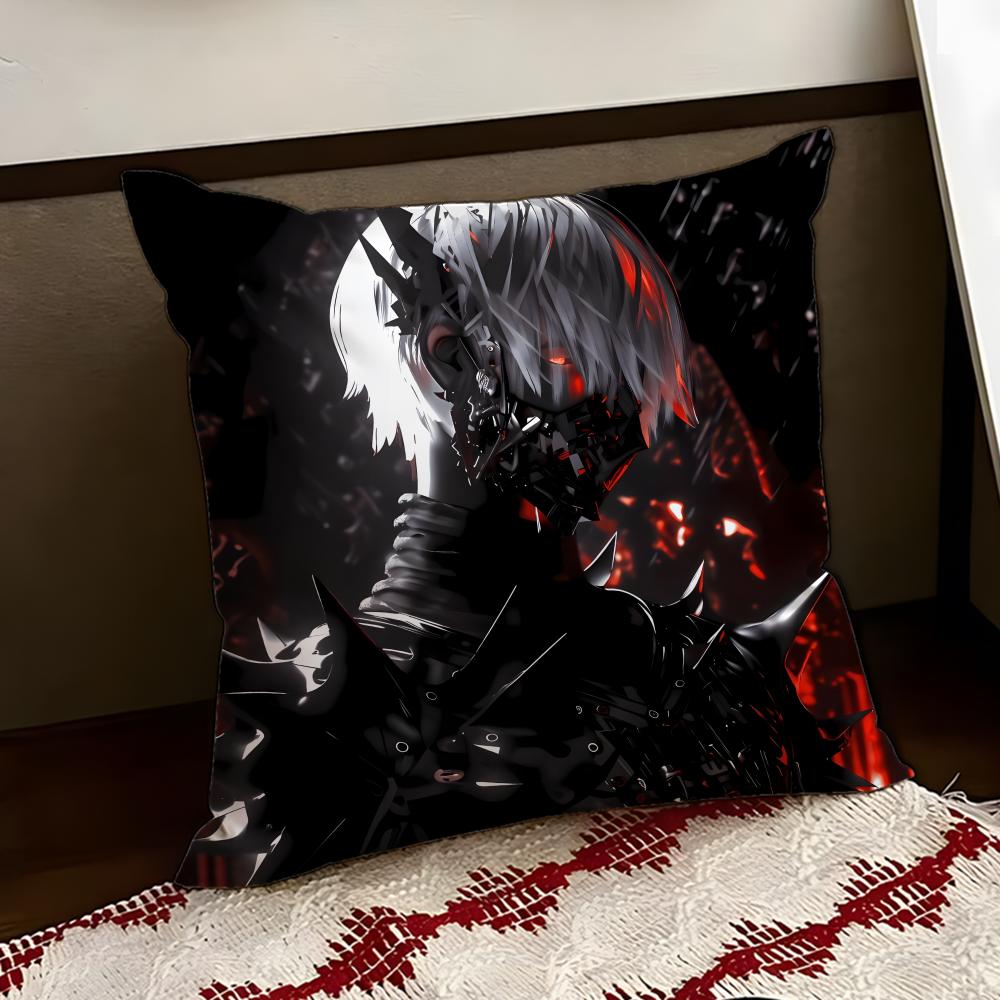Ttokyo ghoulS Cushion Cover Reversible Soft Durable Pillow Cover Home  Car MultiScene Use for Daily Comfort