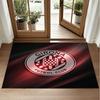 Girona FC Design Crystal Velvet Rug Soft Decorative Mat for Bedroom Entrance