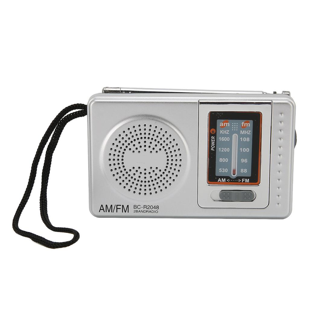 Portable Radio DSP Chip AM FM Transistor Radio with Built In Speaker for Home Travel Entertainment Work Emergency