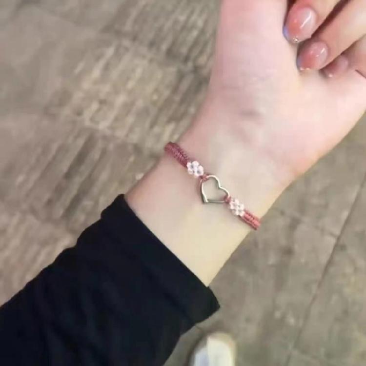 Fashionable Simple Woven Bracelets for Women Hollow Love Heart Designs Suitable for Parties and Dates Decoration