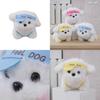 Soft And Cuddly Dog Plush Toy Keychain Cute Pet Accessory For Bags And Purses