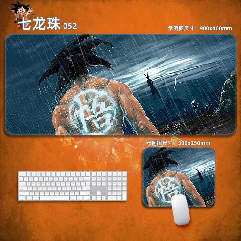 Anime Mauspads Drachenball Leder-Mauspad Nachhaltig Kleiner Junge Handgelenkstütze Tastaturunterlage Tischmatte Son Goku Animation Dekorative Tischdecke