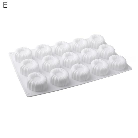 Silikonová forma na dort Nepřilnavá Opakovaně použitelná Forma na pečení na čokoládu Želé Puding Bonbóny Dezert Flexibilní Domácí Kuchyně Cukrárna Nádobí