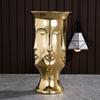 Nordische Keramik-Gesichtsvase Modernes Wohnzimmer Lippenblume Leichter Luxus Ausdruck Halbes Gesicht Dekoration Heimdekorationszubehör
