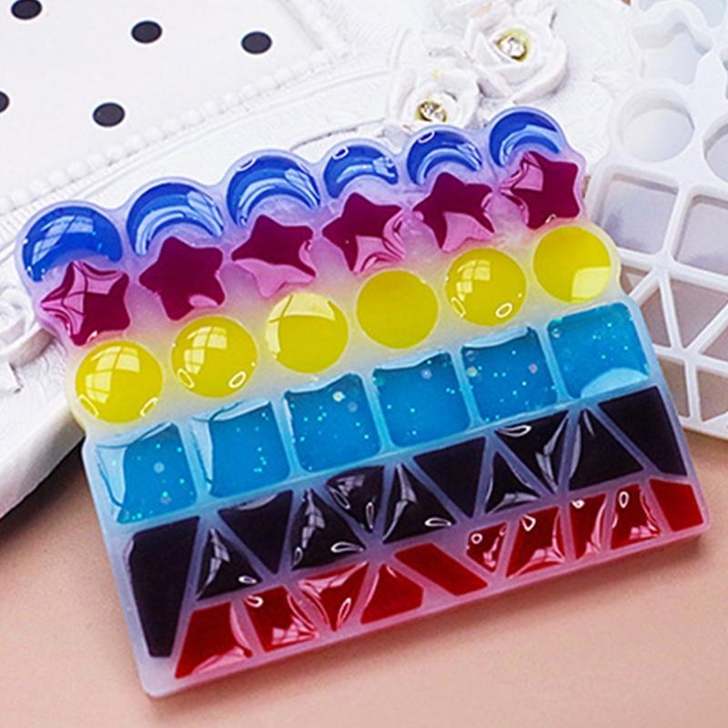 Heart Coaster Molds Round Silicone Coaster Molds Cup Mat Mold Pentagram Epoxy Casting Mold for Resin Coaster Home Decor