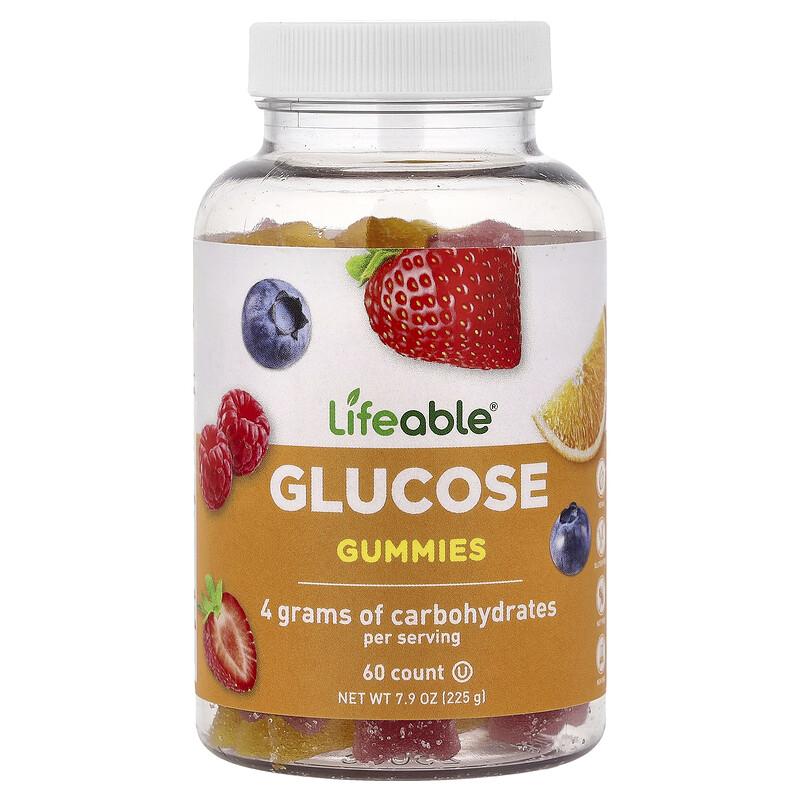 Joom Rworld Wellness Unisex Black Glucose Gummies, Mixed Fruit, 60 Gummies