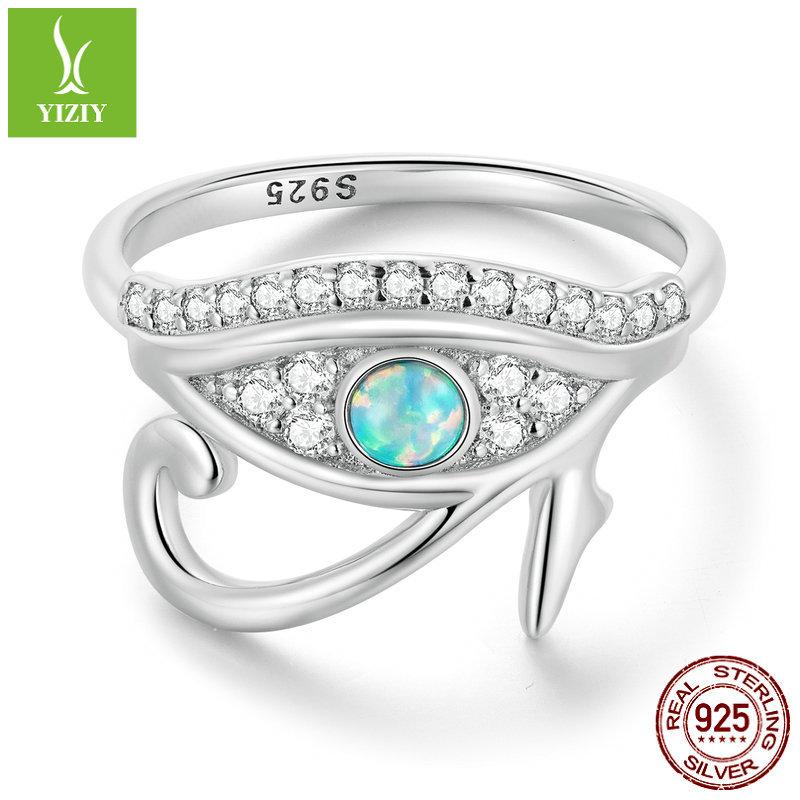 

Eye Of Horus Opal Ring Luxury S925 Silver Ring Jewelry 8